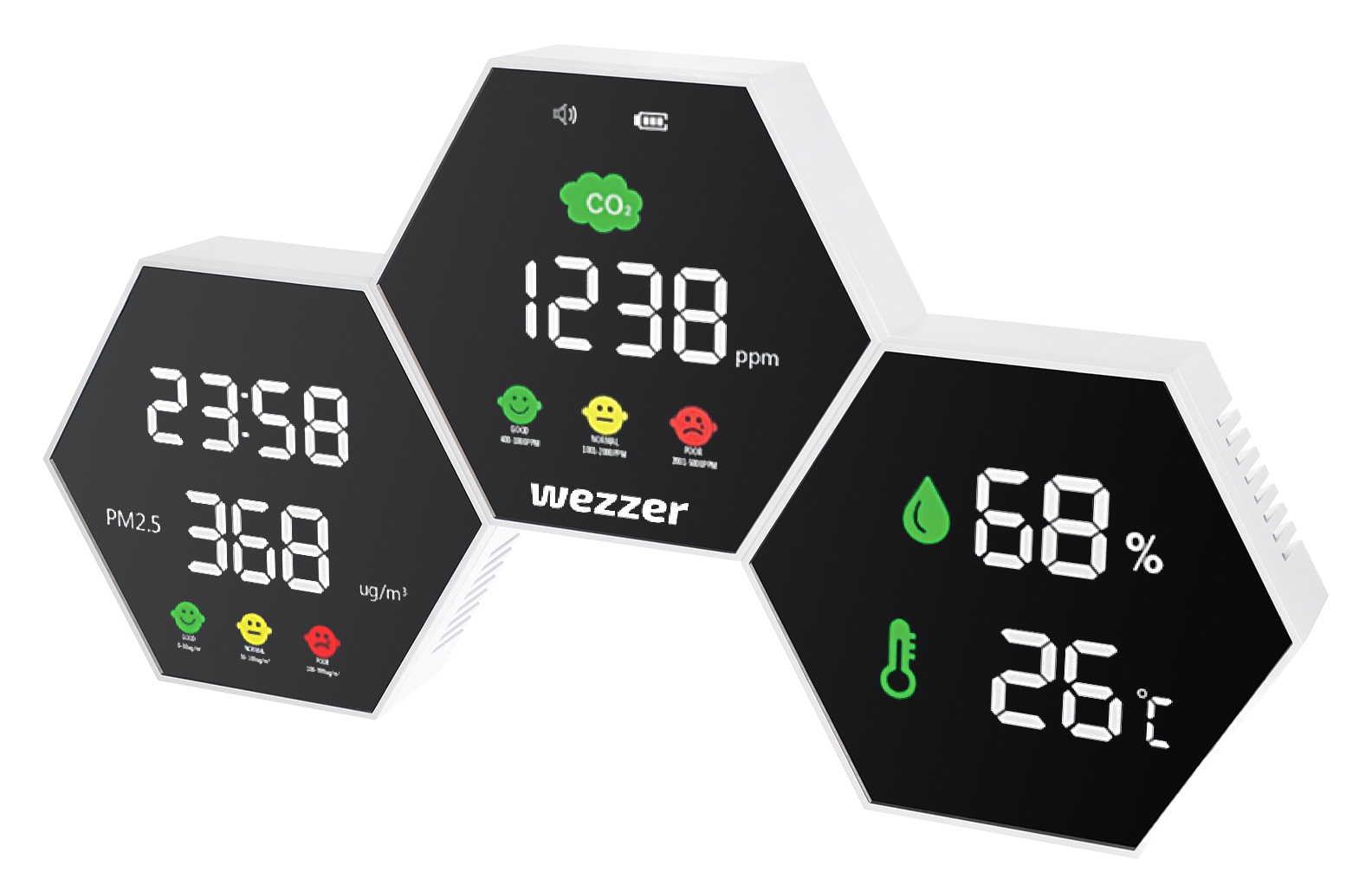 Medidor de la calidad del aire Levenhuk Wezzer Air PRO DM50
