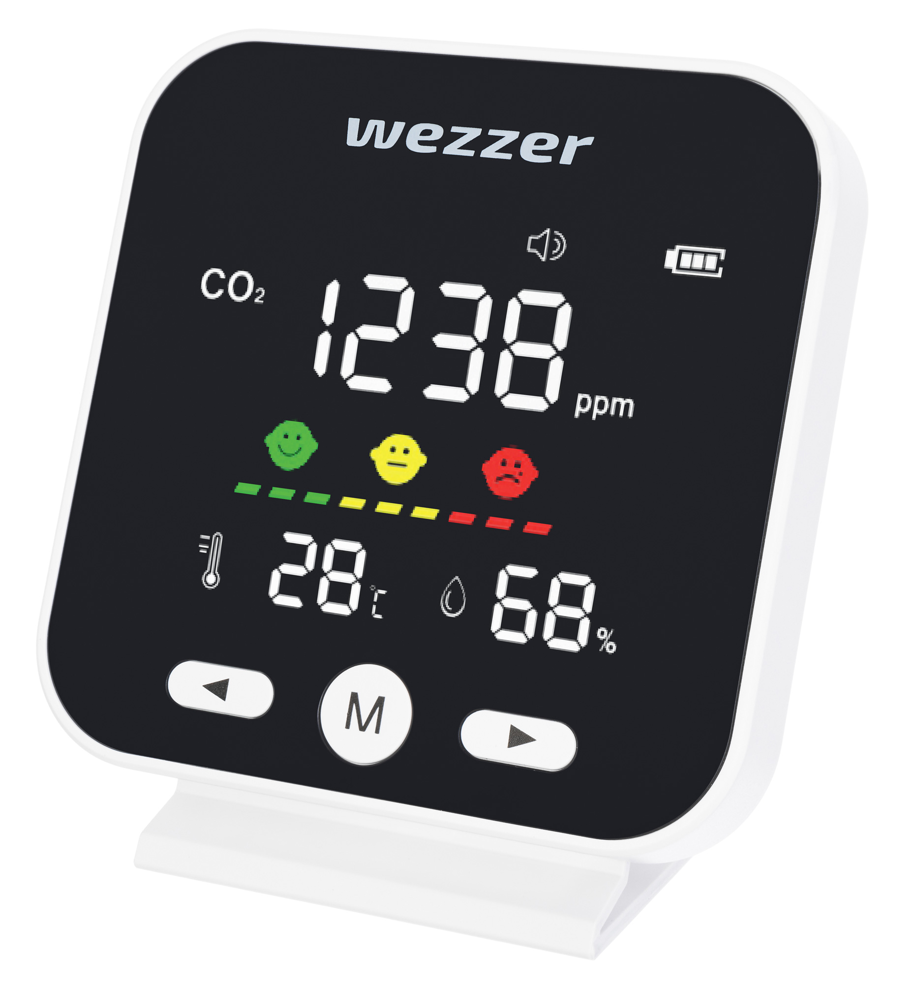 Medidor de la calidad del aire Levenhuk Wezzer Air MC40