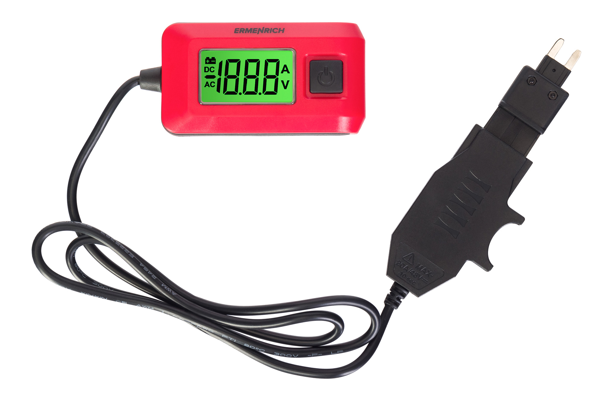 Comprobador de corriente automotriz Ermenrich Zing CT30
