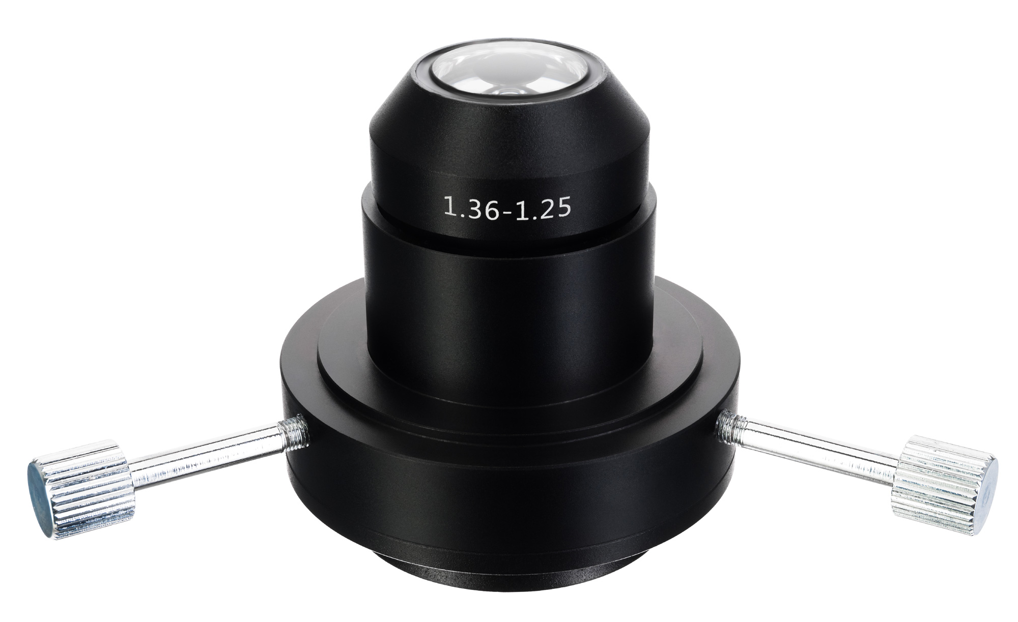 Condensador de campo oscuro Levenhuk MED (aceite, NA 1,36–1,25) para microscopios MED 30/35/40/45