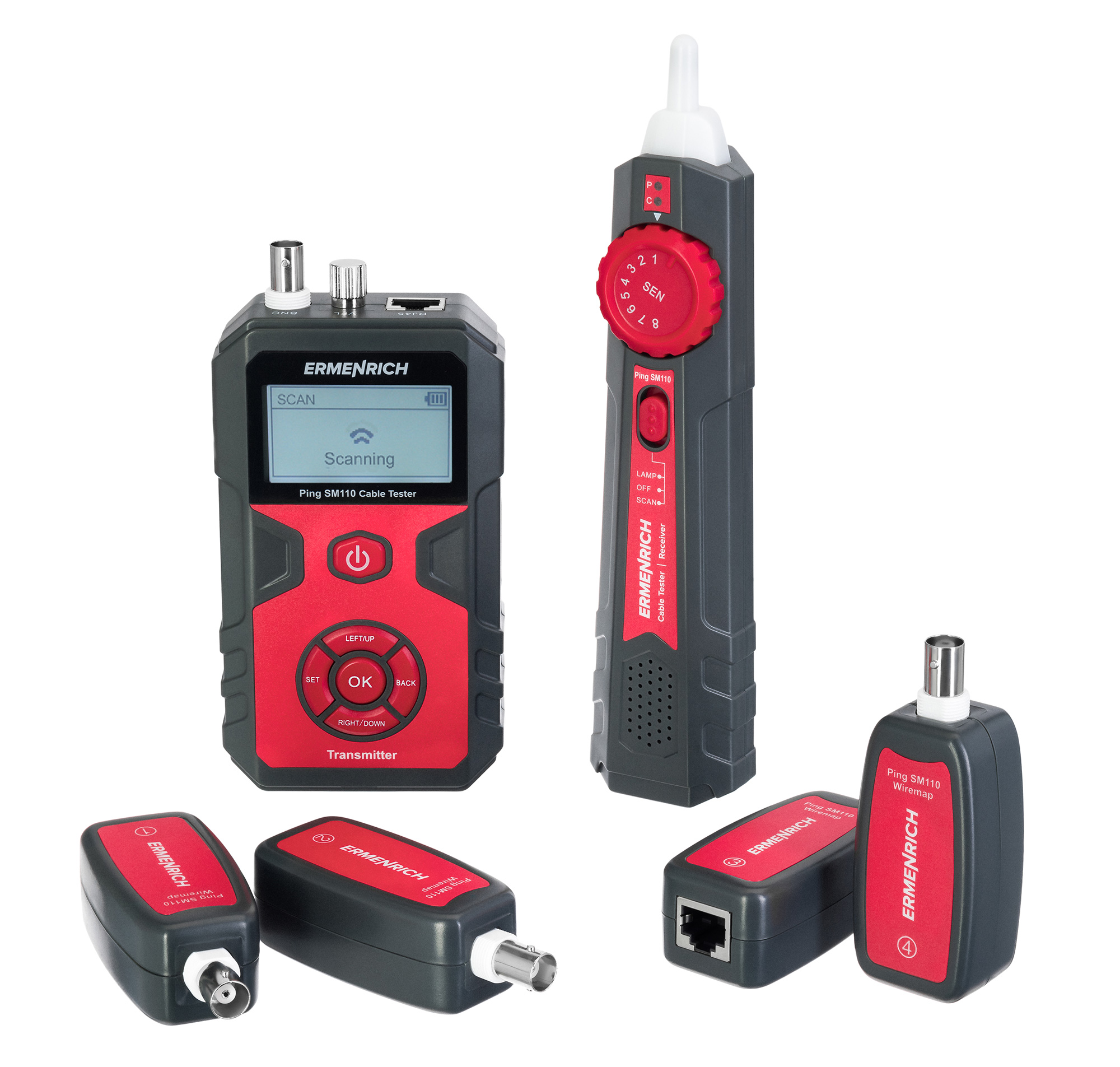 Comprobador de cables Ermenrich Ping SM110