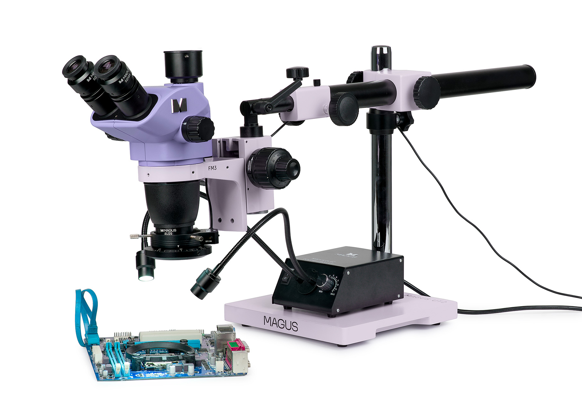 Estereomicroscopio MAGUS Stereo 8TR para reparaciones electrónicas